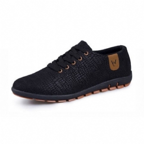 Heren Casual Schoenen Casual Lage Canvas Schoenen Met Veters