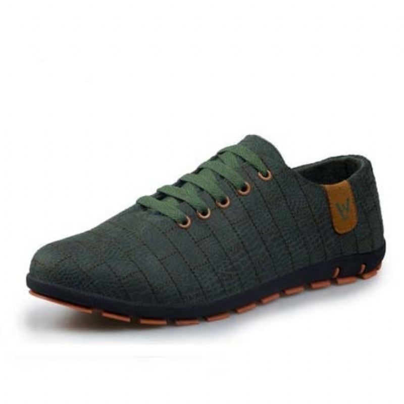 Heren Casual Schoenen Casual Lage Canvas Schoenen Met Veters