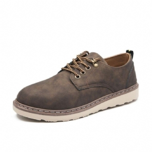 Heren Casual Schoenen Casual Leren Platte Schoenen