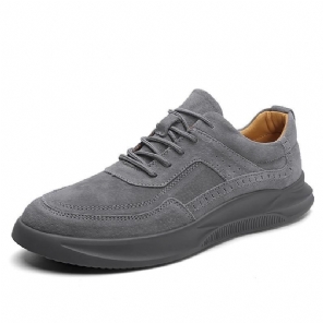 Heren Casual Schoenen Suède Lederen Mode Os Stijl Sheos