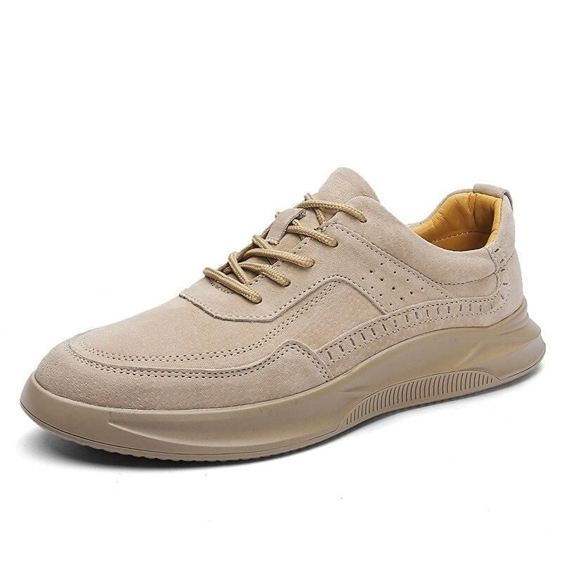 Heren Casual Schoenen Suède Lederen Mode Os Stijl Sheos