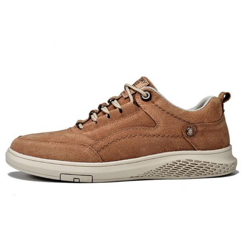 Heren Casual Schoenen Suède Sneakers Van Echt Leer