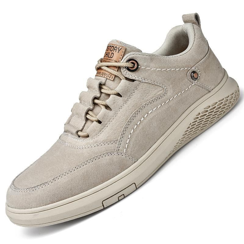 Heren Casual Schoenen Suède Sneakers Van Echt Leer