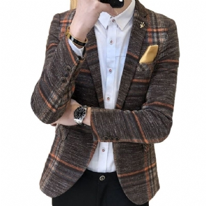 Blazers Heren Designer Blazer Tweed Knoop