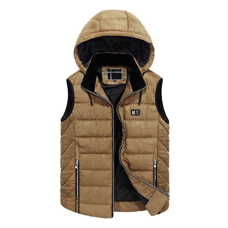 Blazers Heren Dikker Warm Gilet Met Capuchon