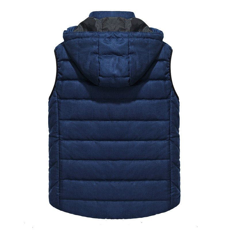 Blazers Heren Dikker Warm Gilet Met Capuchon