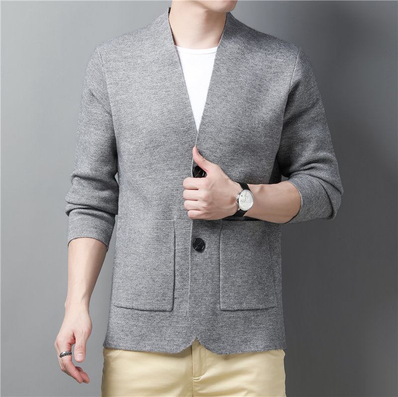 Blazers Heren Warme Katoenen Wollen Blazer