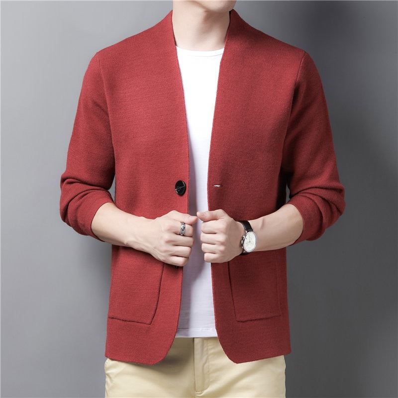 Blazers Heren Warme Katoenen Wollen Blazer