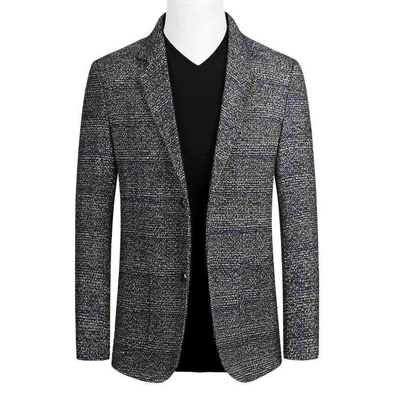 Blazers Heren Zakelijke Casual Blazer Met Één Rij Knopen