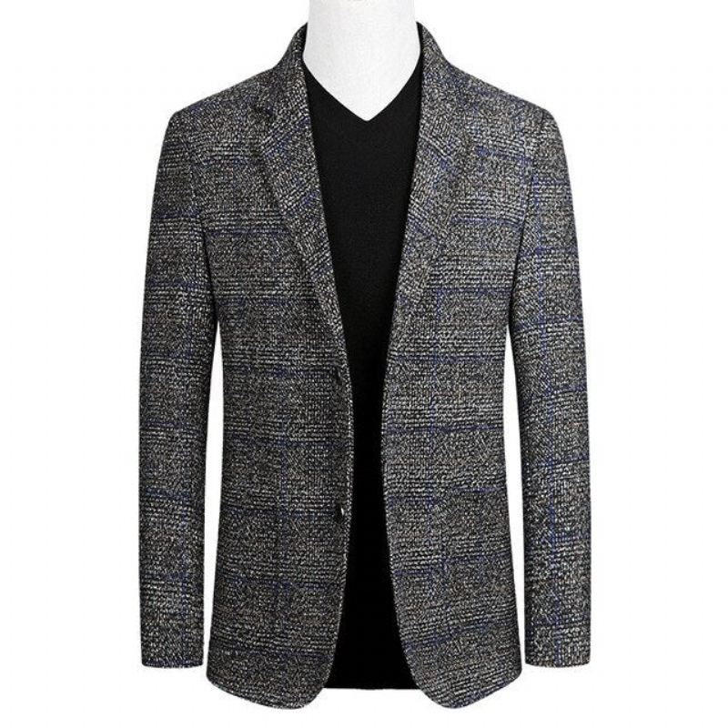 Blazers Heren Zakelijke Casual Blazer Met Één Rij Knopen