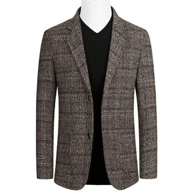 Blazers Heren Zakelijke Casual Blazer Met Één Rij Knopen