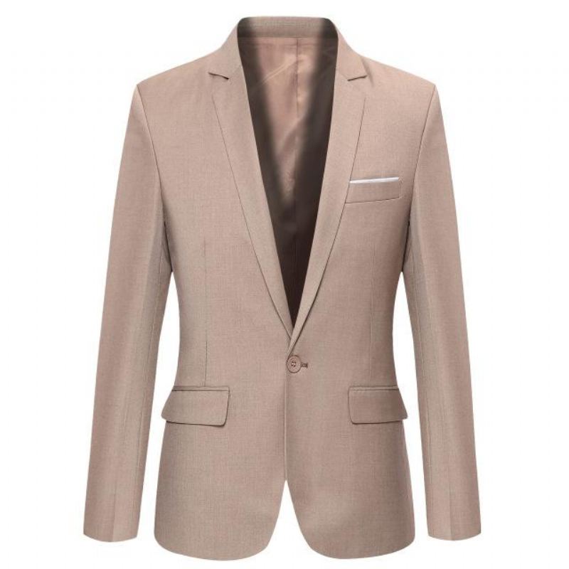 Heren Blazers Casual Mannelijke Blazer In Effen Kleur