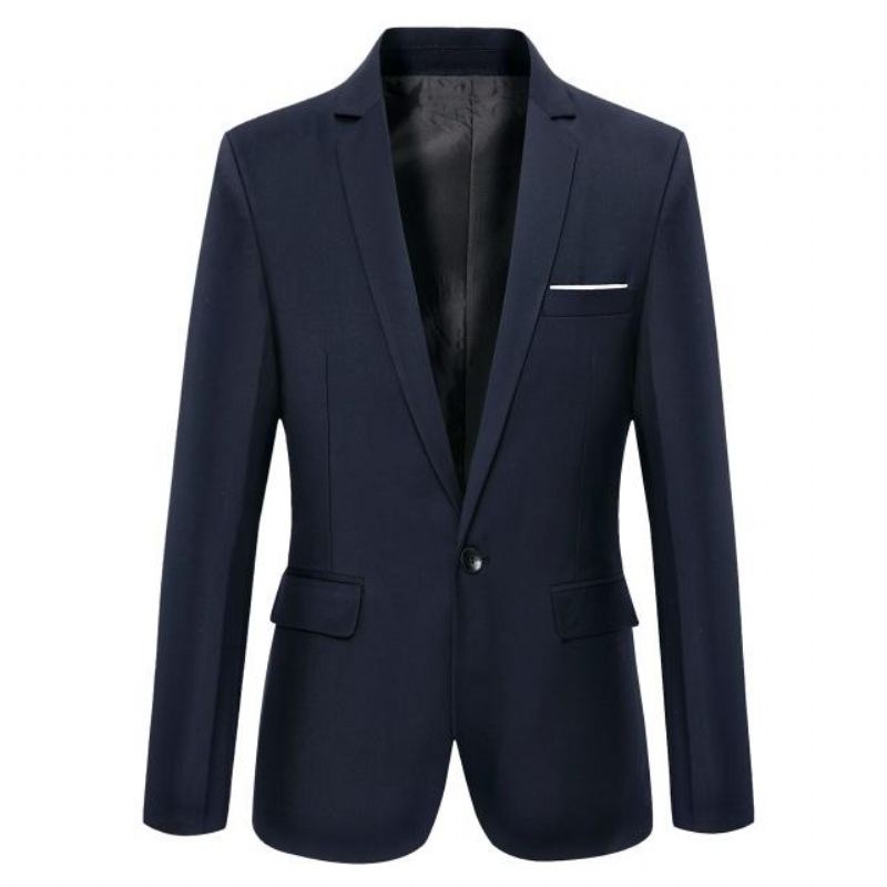 Heren Blazers Casual Mannelijke Blazer In Effen Kleur