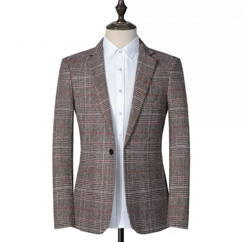 Heren Blazers Comfortabele Stoffen Blazer In Retrostijl