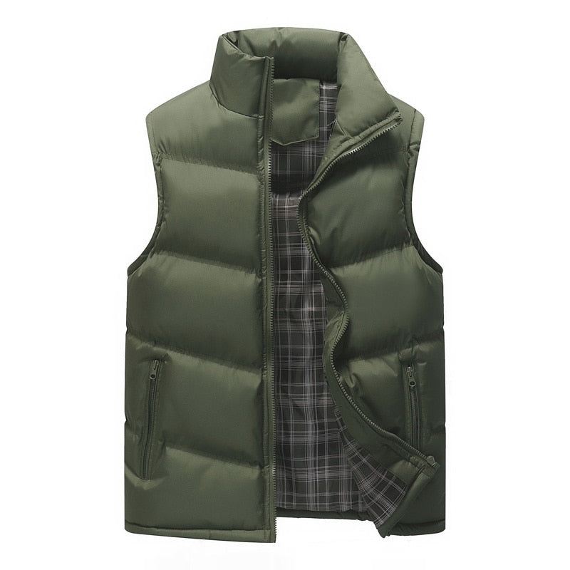 Heren Blazers Merk Winter Katoenen Gewatteerd Vest