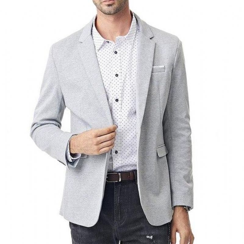 Heren Blazers Mode Katoenen Casual Dunne Blazer