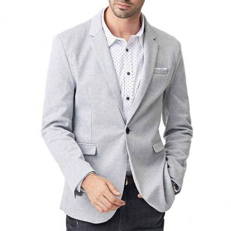 Heren Blazers Mode Katoenen Casual Dunne Blazer