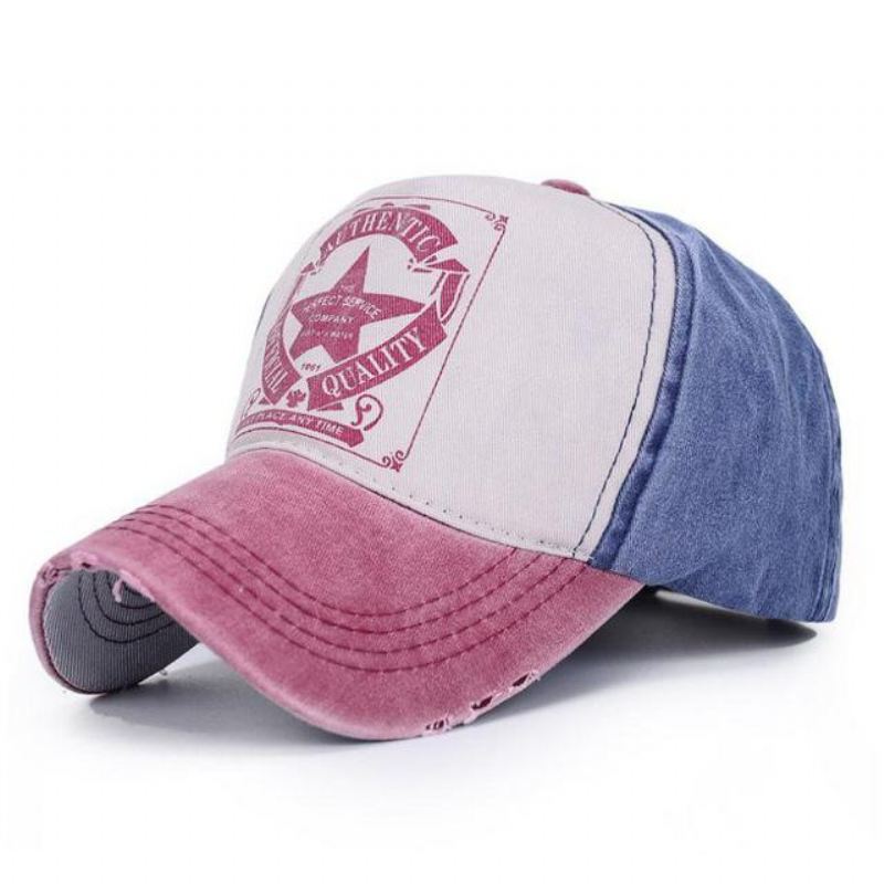 Baseball Caps Heren Honkbalpet Met Sterren-patchwork