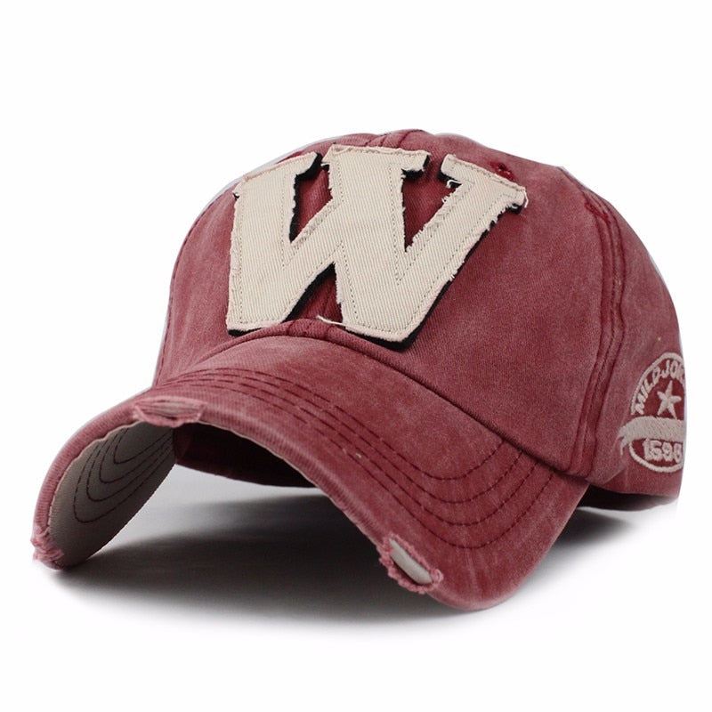 Baseball Caps Heren Honkbalpet Met 'w'-letter