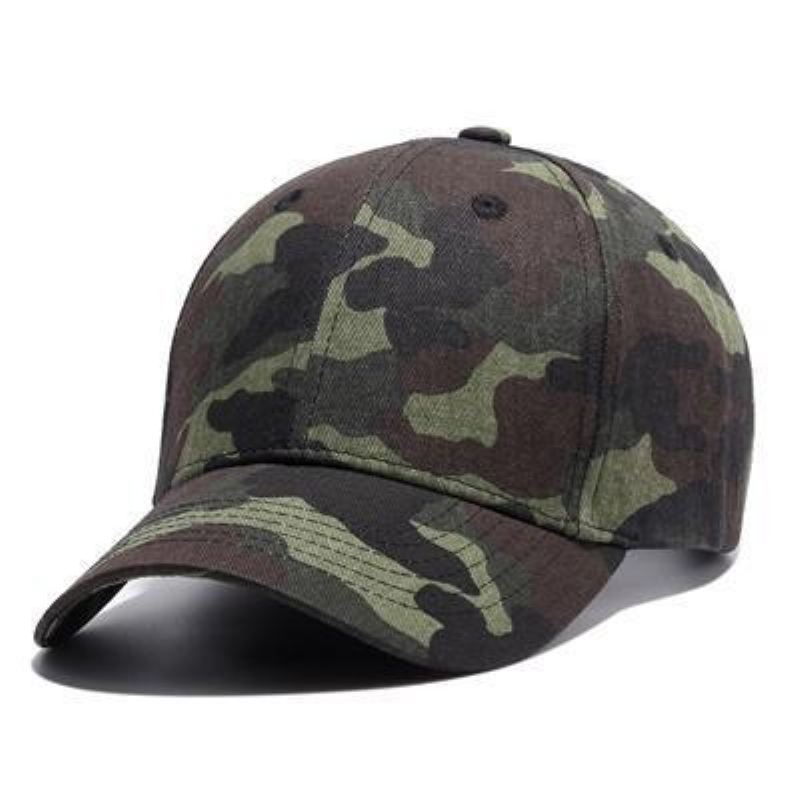 Baseball Caps Heren Legergroene Baseballcap Met Camouflageprint