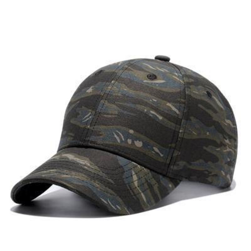 Baseball Caps Heren Legergroene Baseballcap Met Camouflageprint