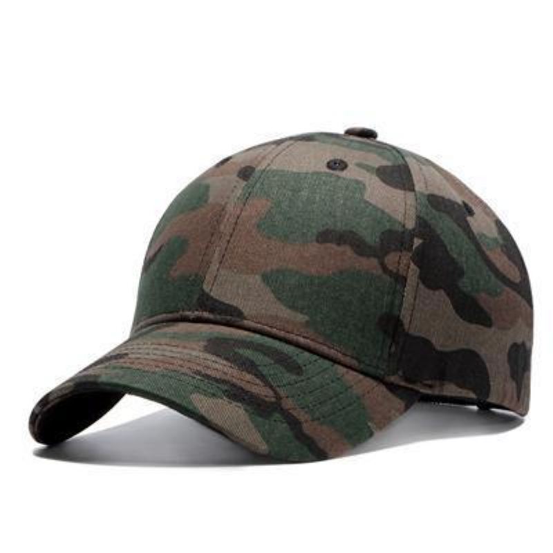 Baseball Caps Heren Legergroene Baseballcap Met Camouflageprint