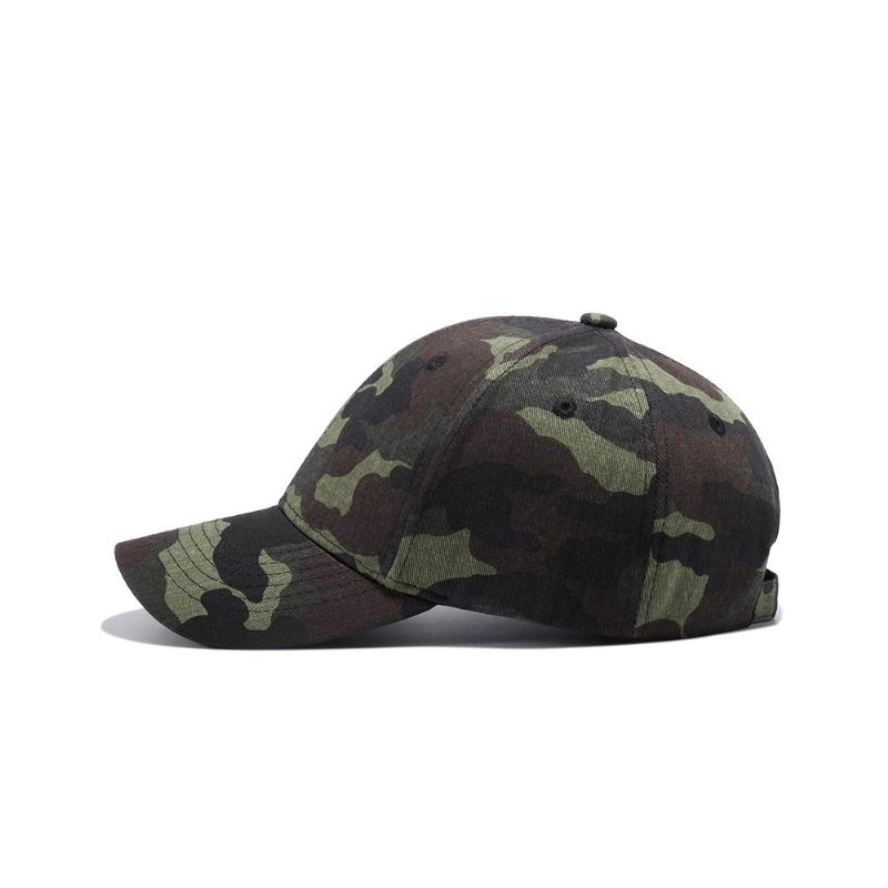 Baseball Caps Heren Legergroene Baseballcap Met Camouflageprint