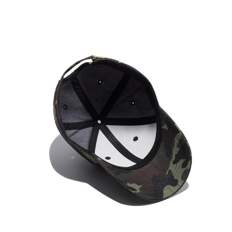 Baseball Caps Heren Legergroene Baseballcap Met Camouflageprint