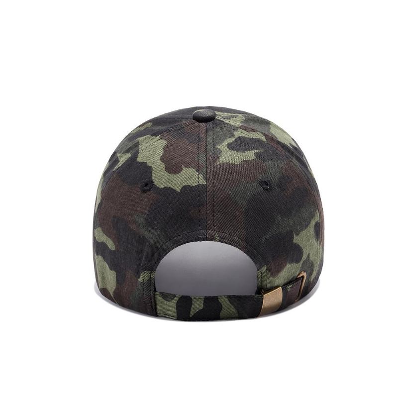 Baseball Caps Heren Legergroene Baseballcap Met Camouflageprint