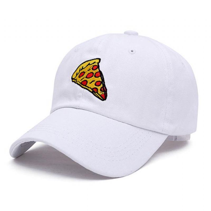 Heren Baseball Caps Baseballcap Met Pizzaborduurwerk