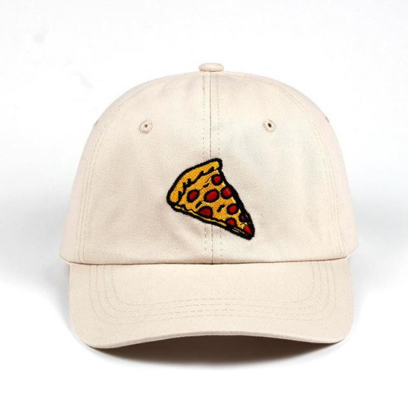 Heren Baseball Caps Baseballcap Met Pizzaborduurwerk