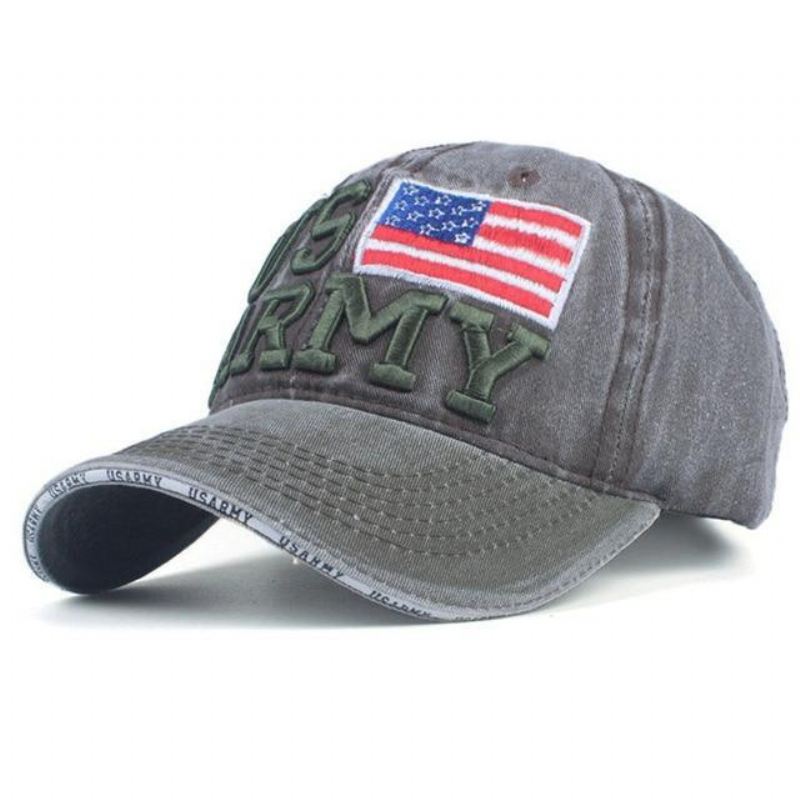 Heren Baseball Caps Baseballpet Quot;us Armyquot; Met Borduursel