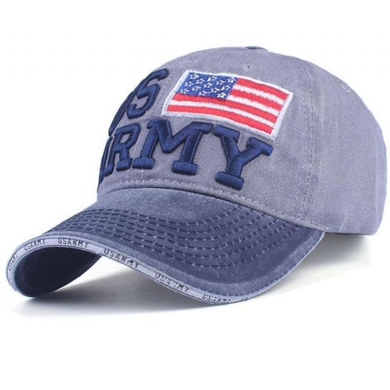 Heren Baseball Caps Baseballpet Quot;us Armyquot; Met Borduursel