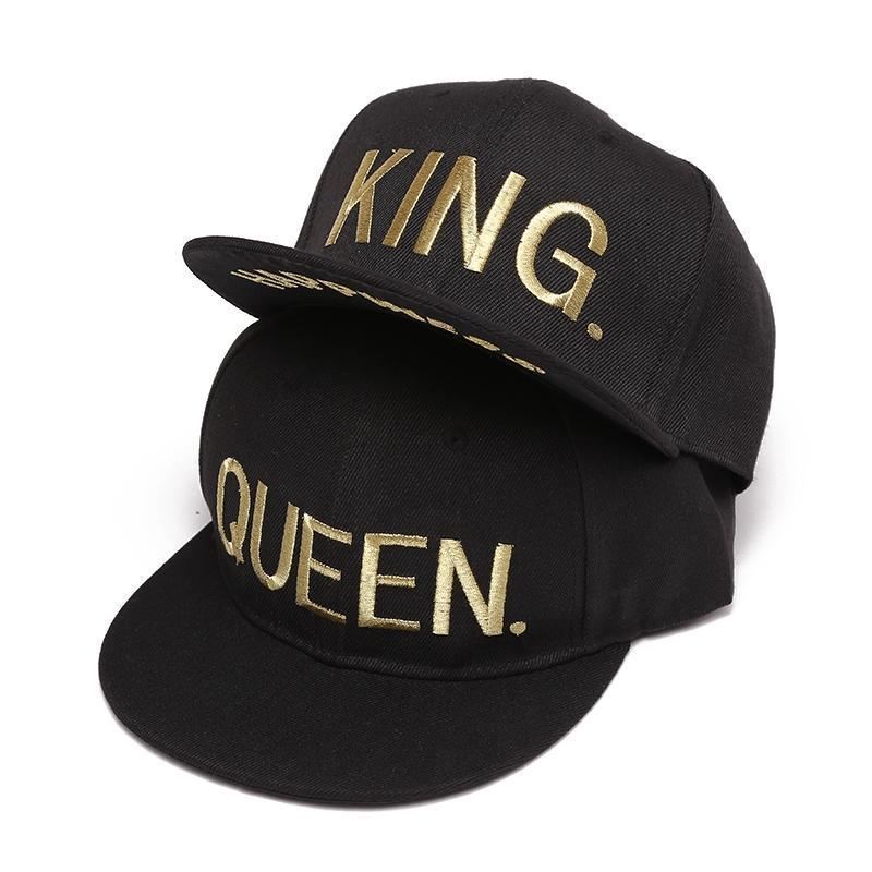 Heren Baseball Caps King Queen Gouden Hoeden