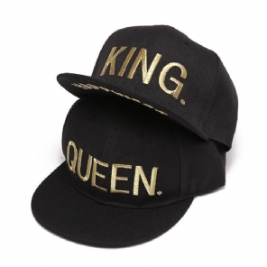 Heren Baseball Caps King Queen Gouden Hoeden