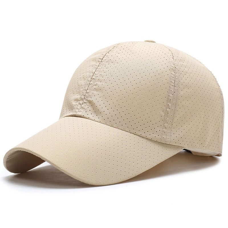 Heren Baseball Caps Sneldrogende Baseballpet Met Mesh Stippen