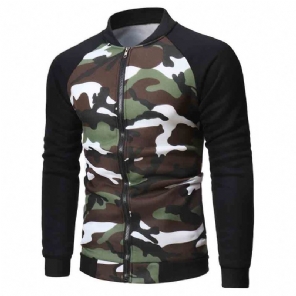 Heren Hoodies Camo-sweatshirt In Herfststijl