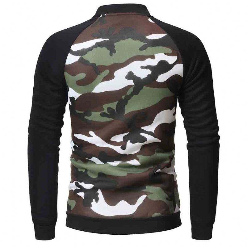 Heren Hoodies Camo-sweatshirt In Herfststijl