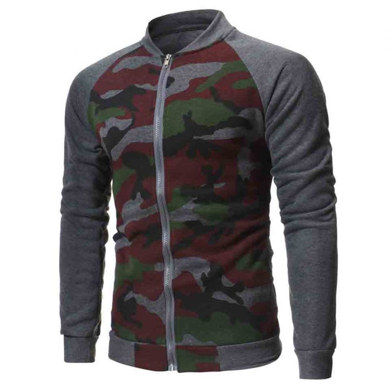 Heren Hoodies Camo-sweatshirt In Herfststijl