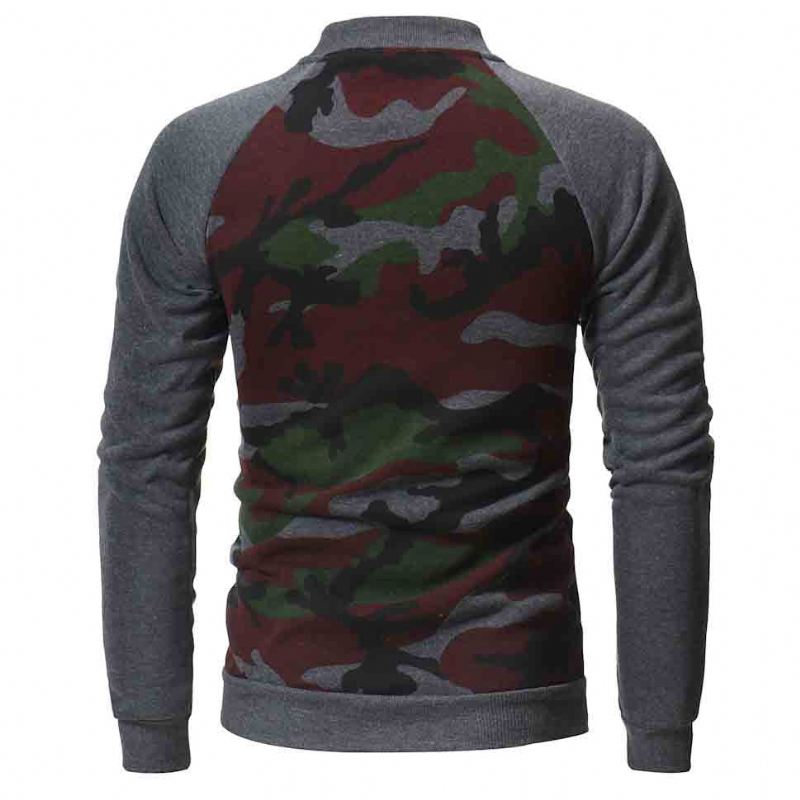 Heren Hoodies Camo-sweatshirt In Herfststijl