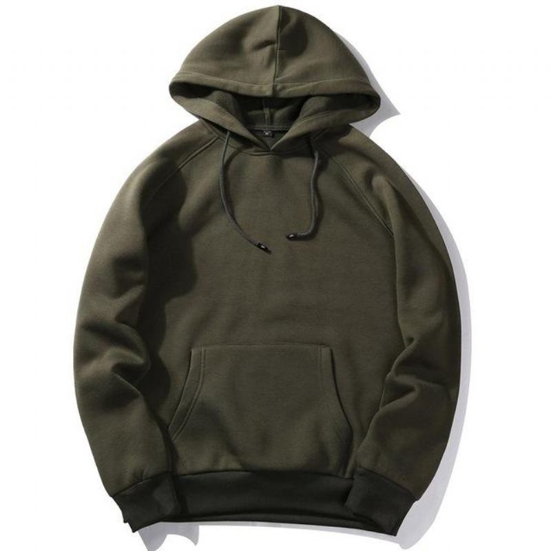 Heren Hoodies Casual Effen Hoodie