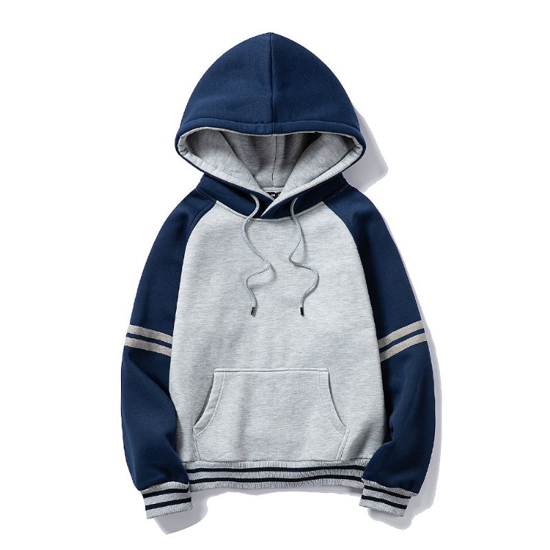 Heren Hoodies Dikke Pure Kleur Fluwelen Stoffen Hoodie