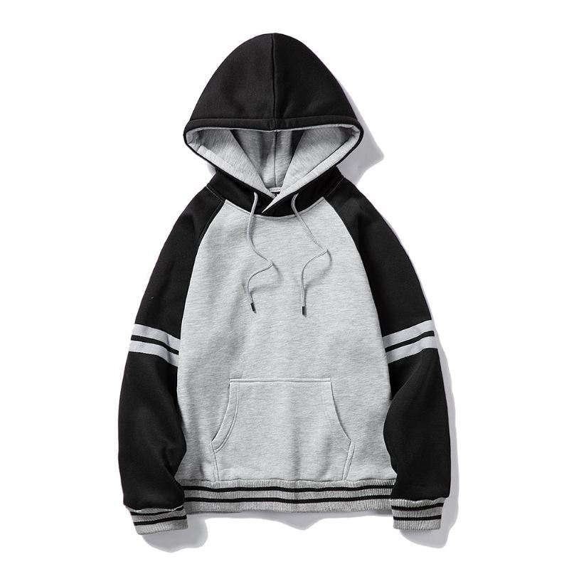 Heren Hoodies Dikke Pure Kleur Fluwelen Stoffen Hoodie