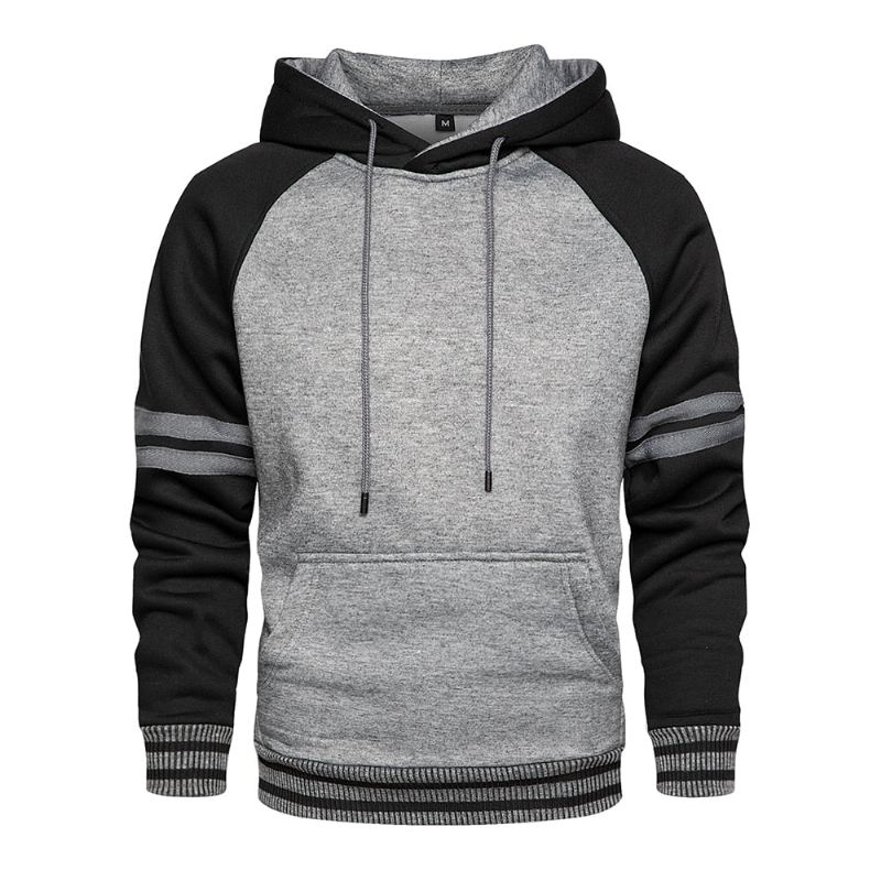 Heren Hoodies Dikke Pure Kleur Fluwelen Stoffen Hoodie