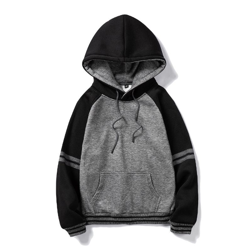 Heren Hoodies Dikke Pure Kleur Fluwelen Stoffen Hoodie