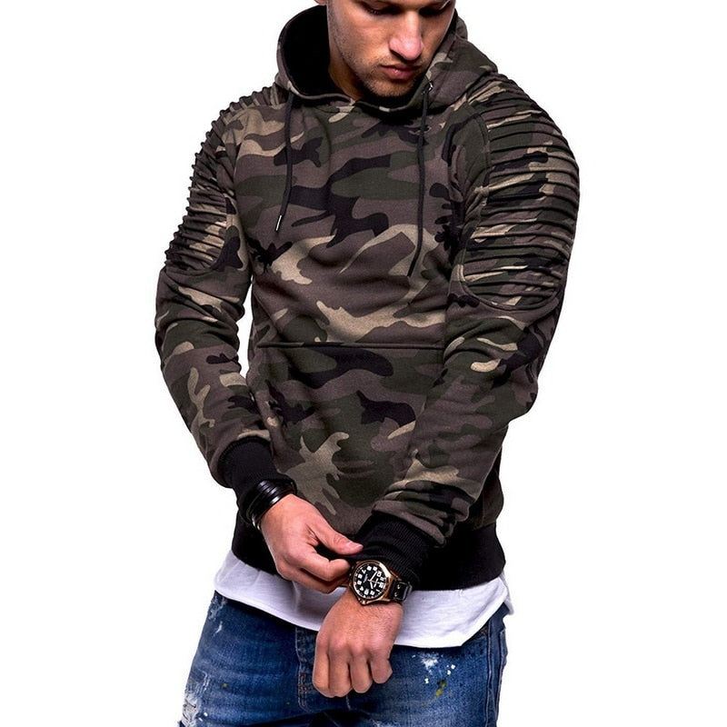 Heren Hoodies Hoodie Met Camouflageprint