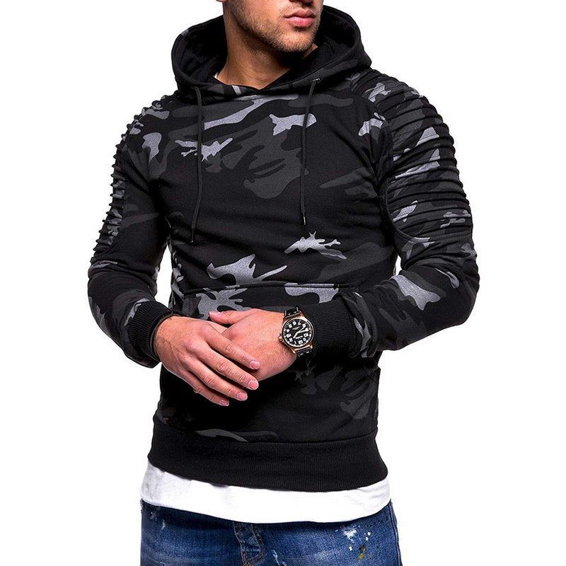 Heren Hoodies Hoodie Met Camouflageprint