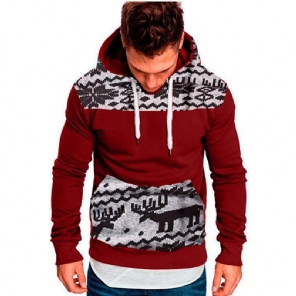 Heren Hoodies Kerst Casual Winter Hoodie