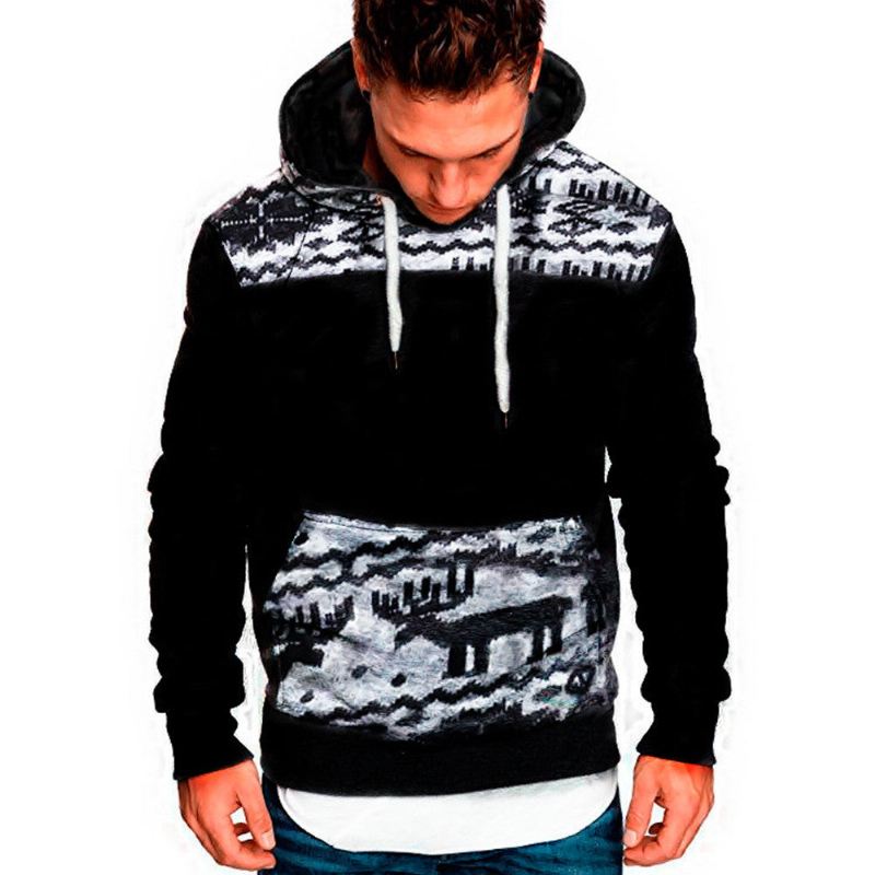 Heren Hoodies Kerst Casual Winter Hoodie