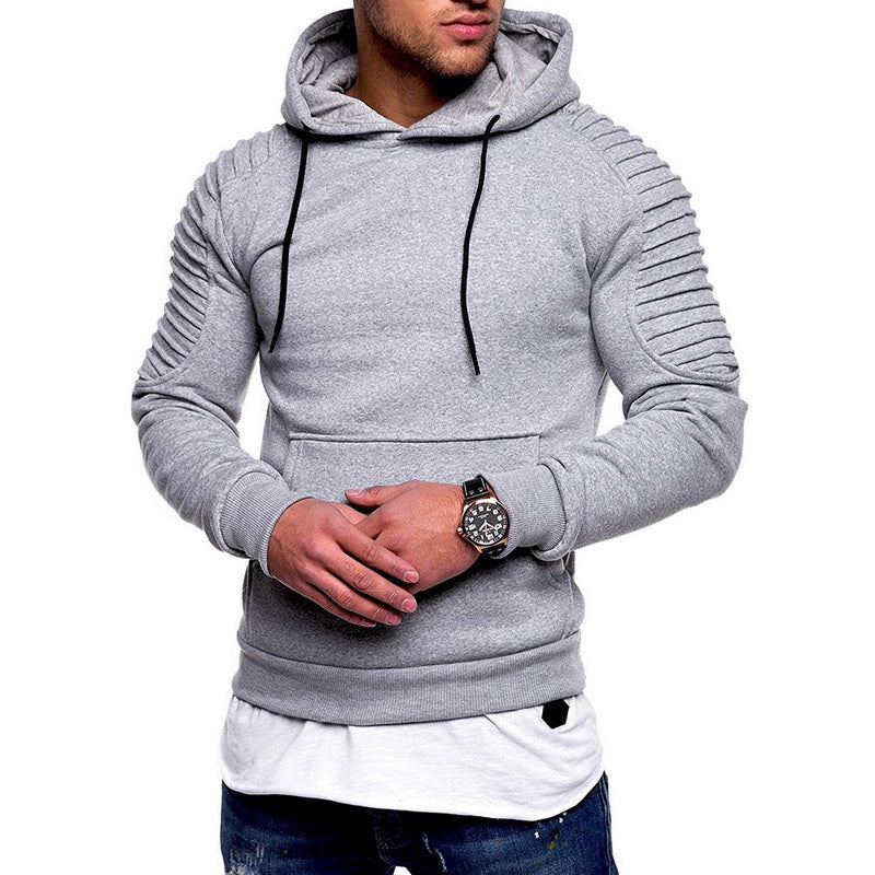 Heren Hoodies Mode Geplooide Hoodie